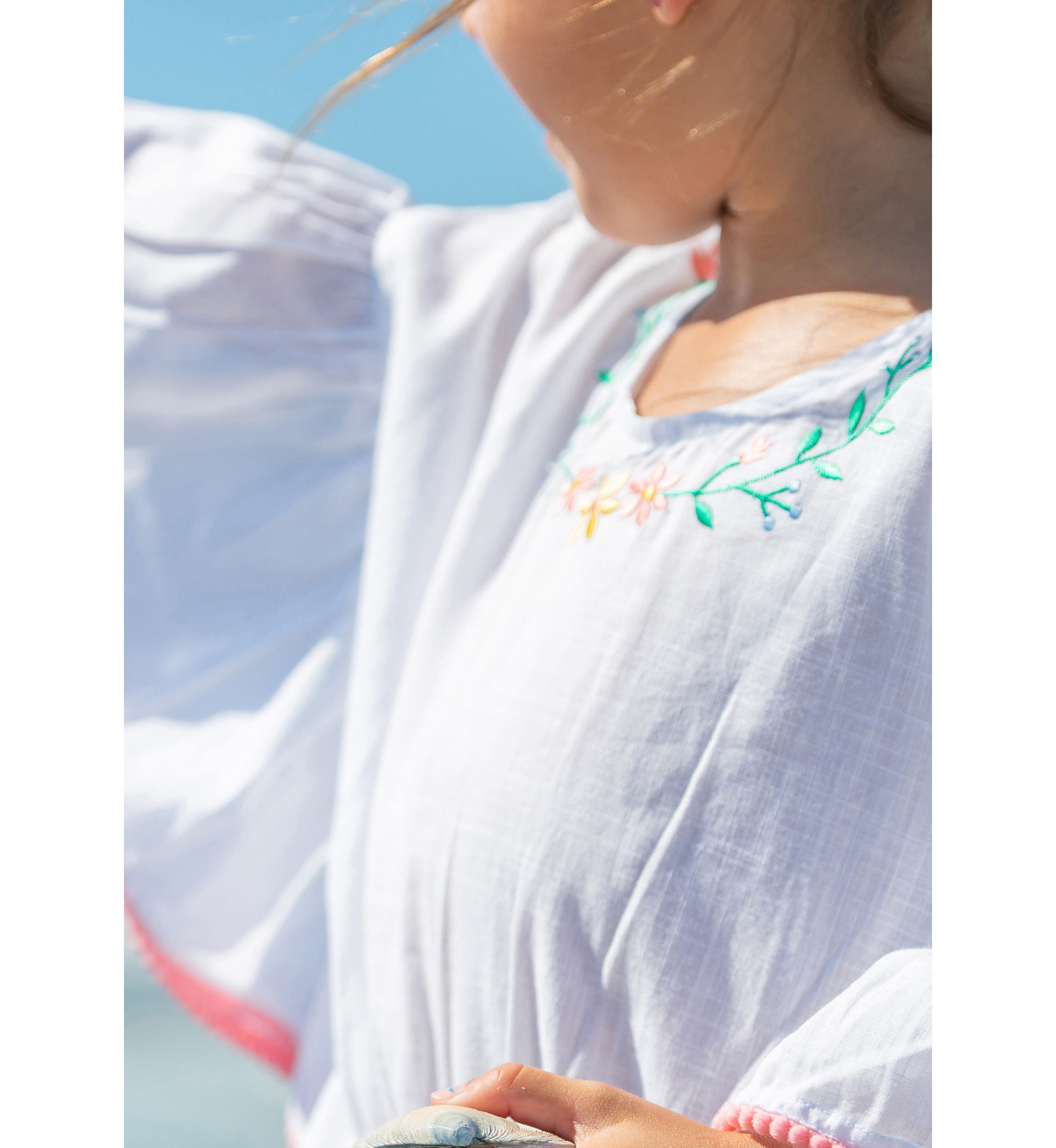 White Spring Fling Cover Up