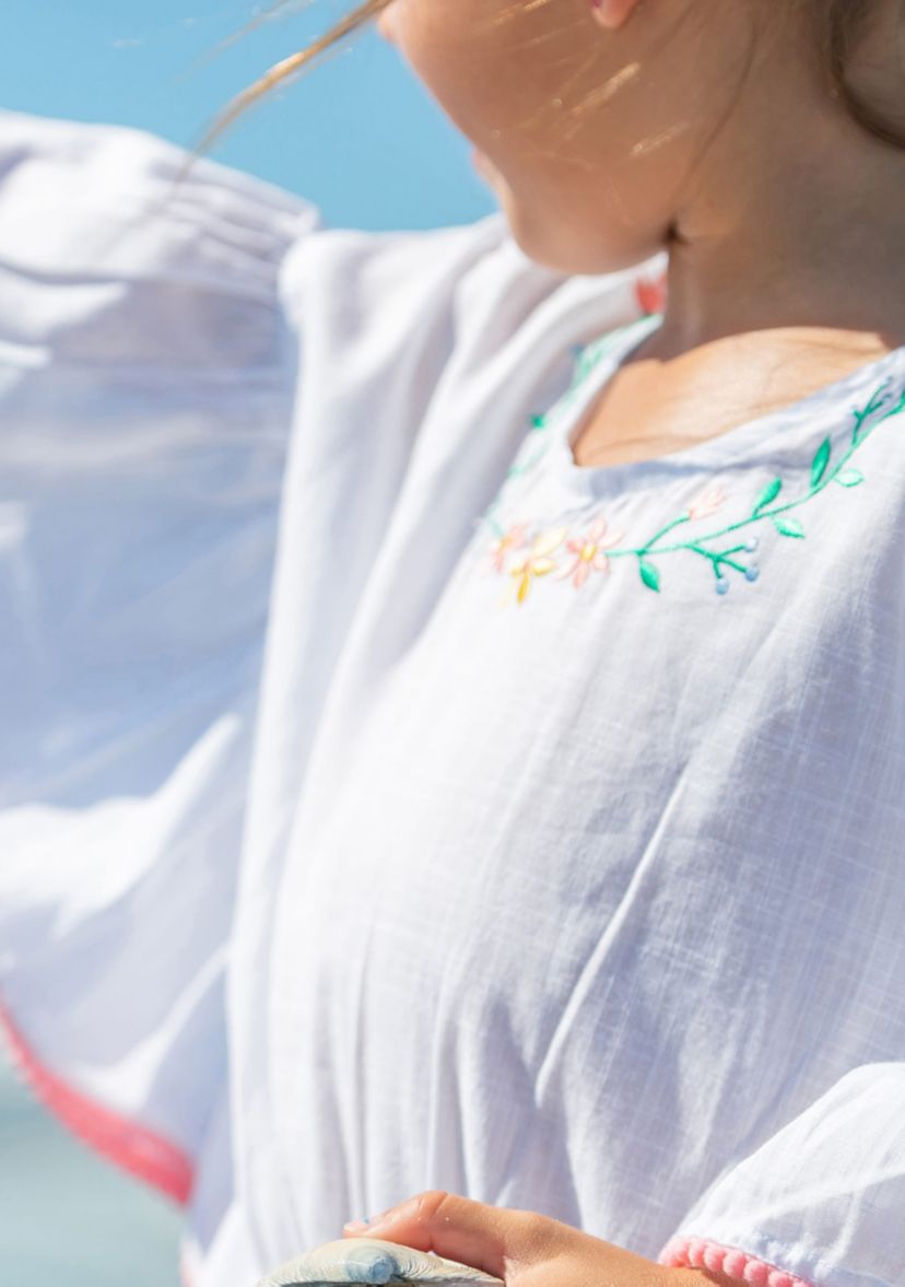 White Spring Fling Cover Up
