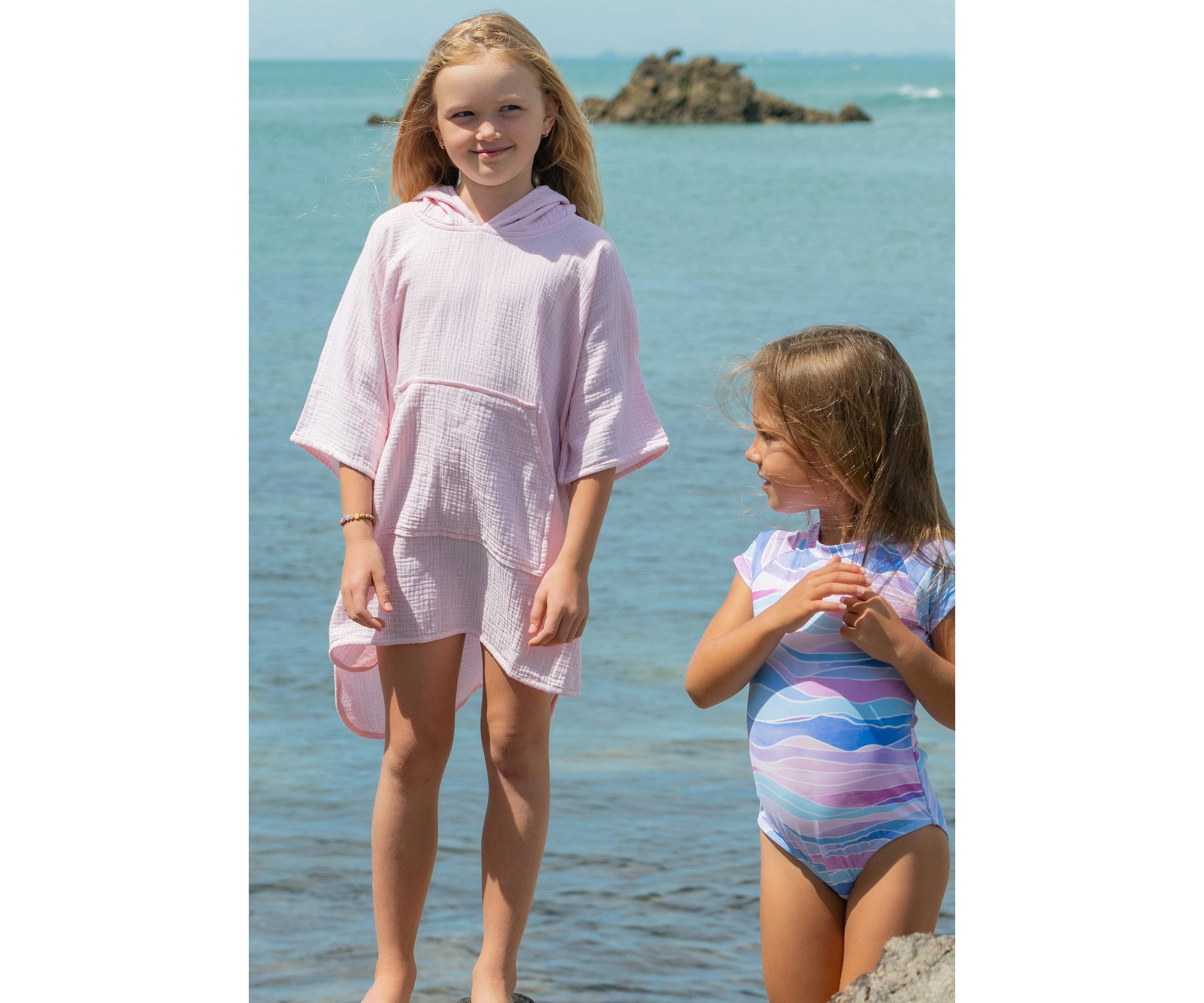 Sunset Pink Beach Poncho