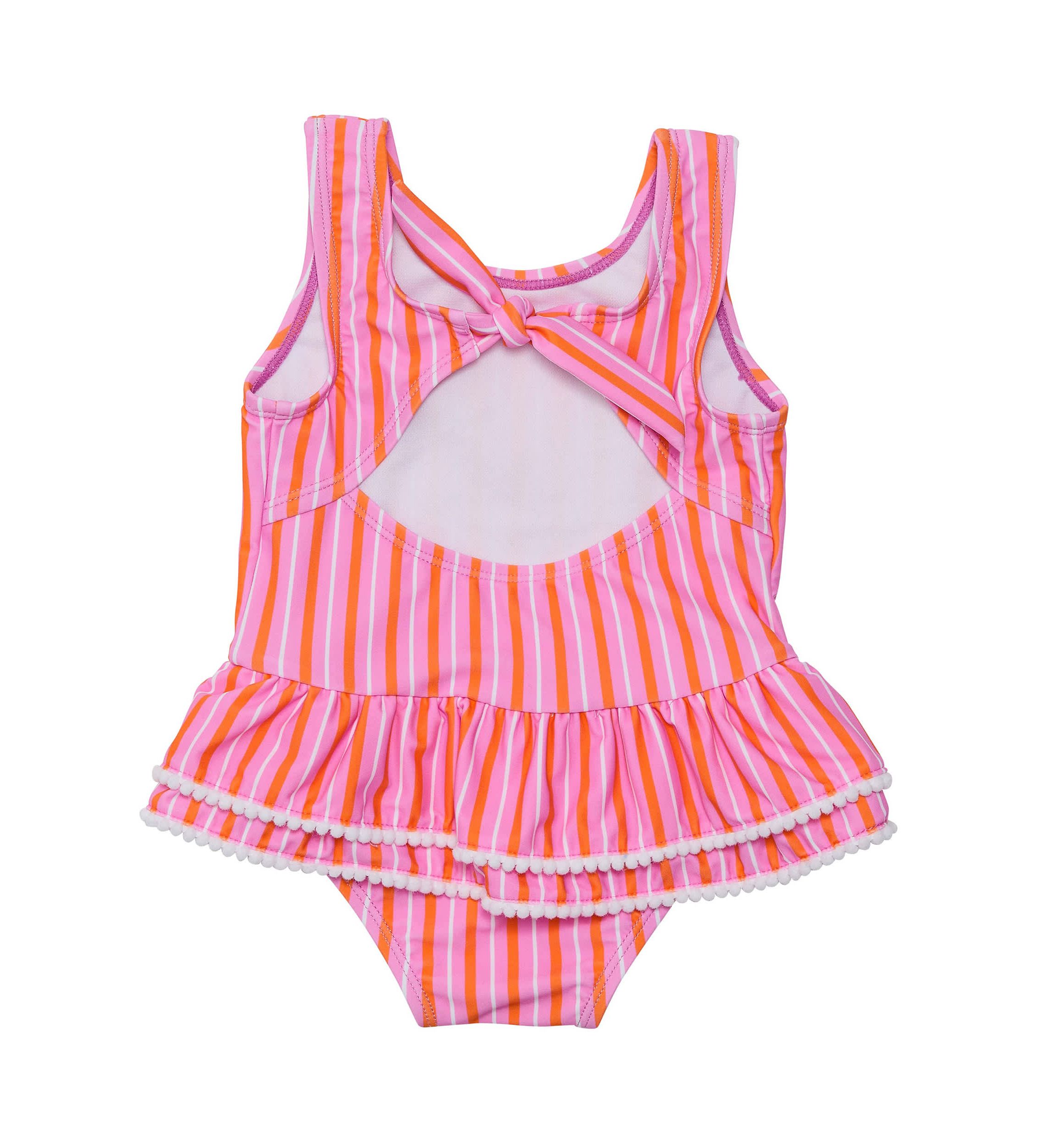 Stripy Sunset Sustainable Skirt Swimsuit