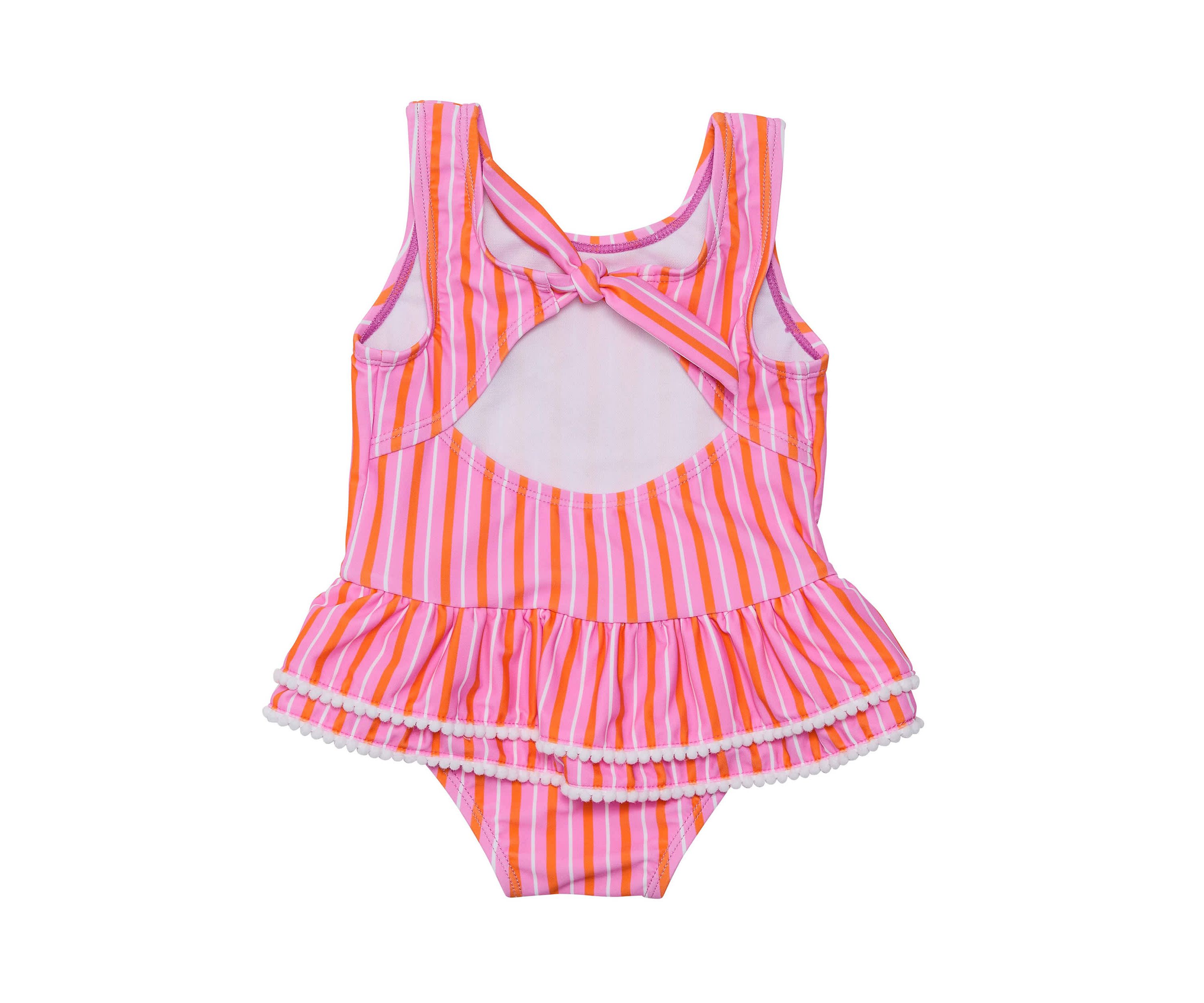 Stripy Sunset Sustainable Skirt Swimsuit