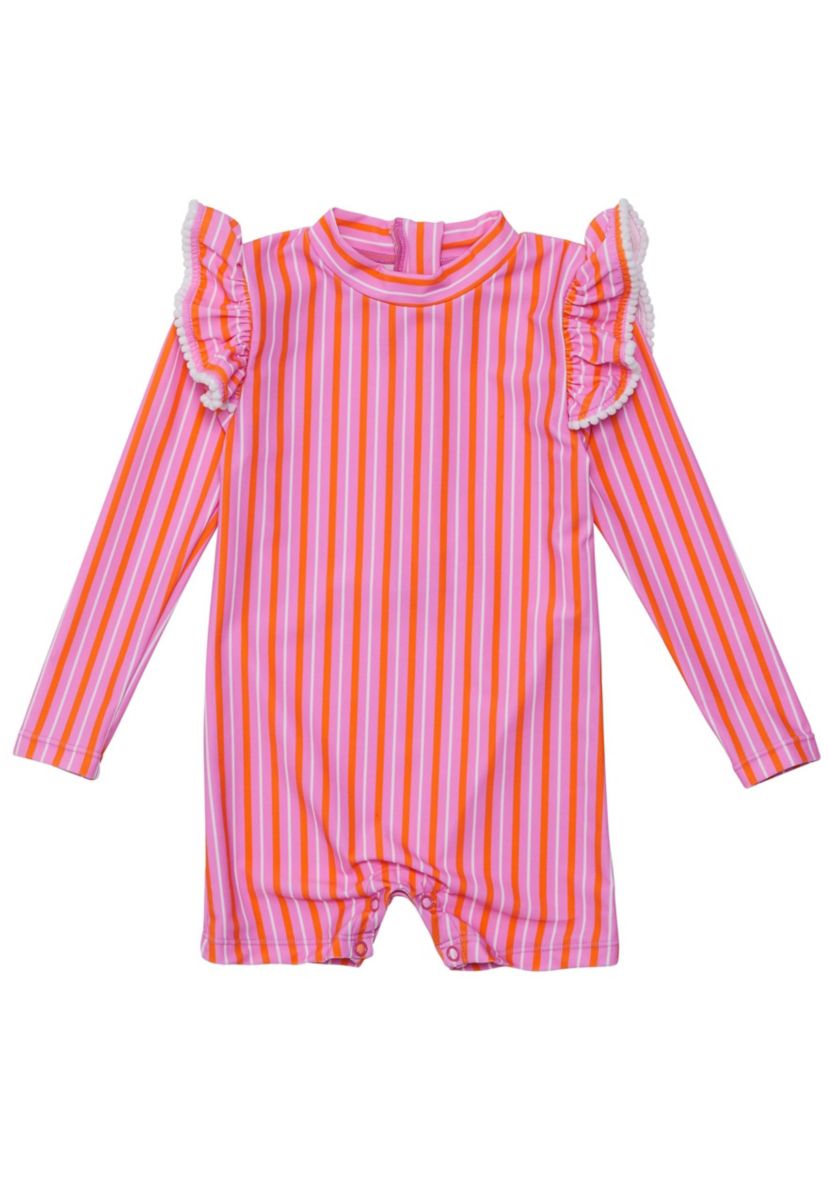 Stripy Sunset Sustainable LS Sunsuit