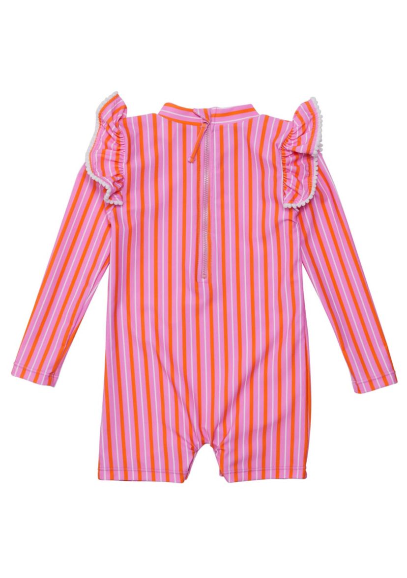Stripy Sunset Sustainable LS Sunsuit