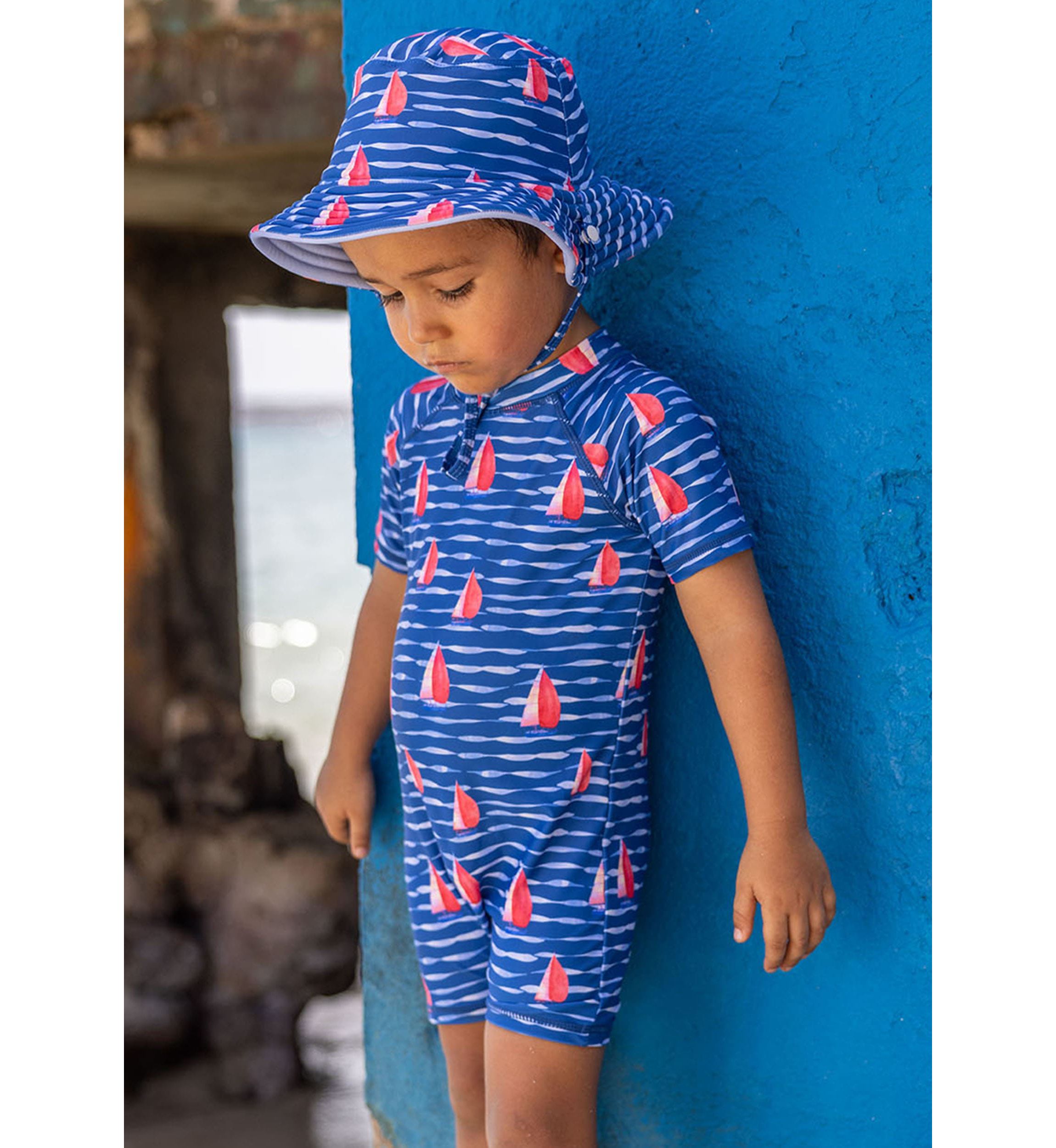 Sailboat Rock Reversible Bucket Hat