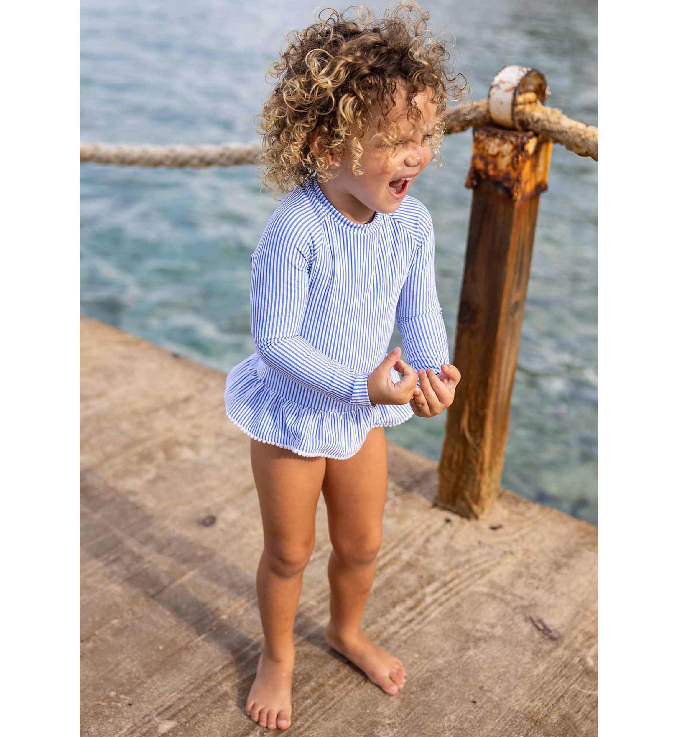 Parisian Summer LS Skirt Surf Suit