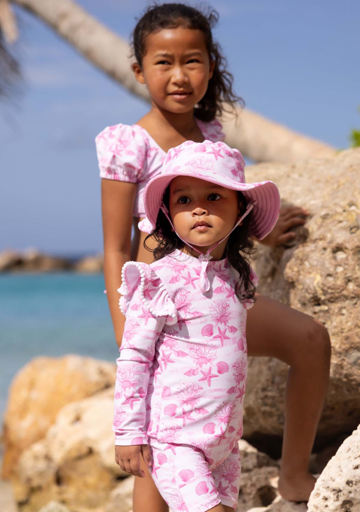 Snapper Rock Snapper Rock Pink Lagoon LS Sunsuit | Belk