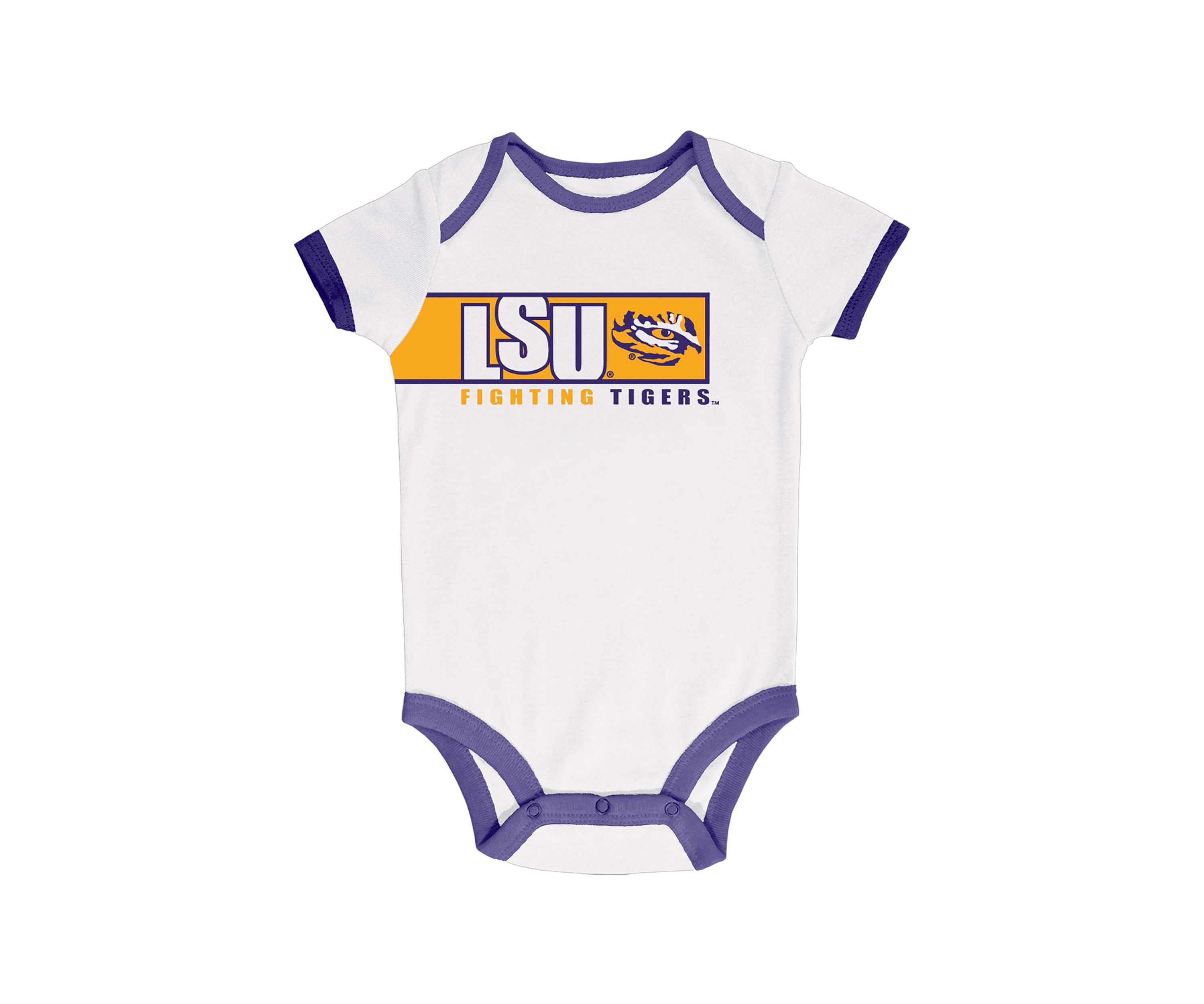 NCAA LSU Tigers 3-Pack of Bodysuits