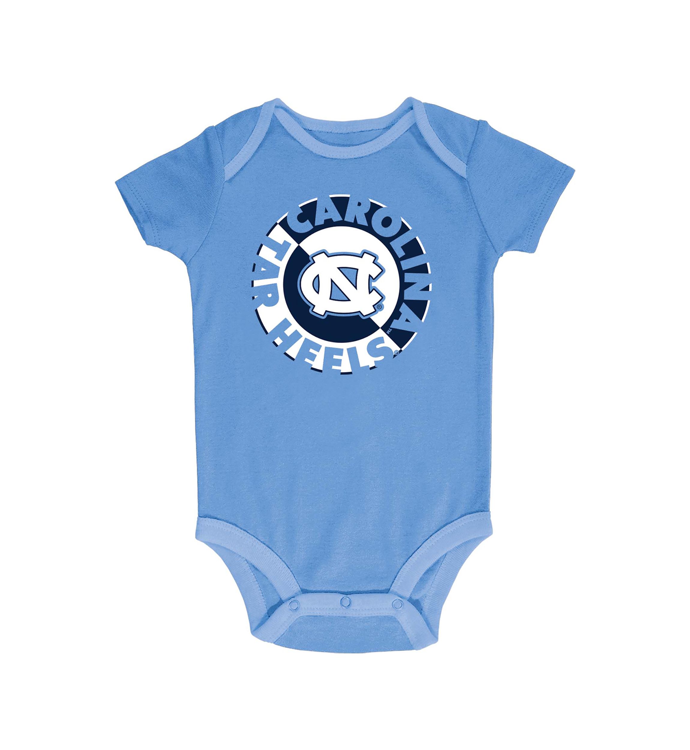 NCAA North Carolina Tar Heels 3-Pack of Bodysuits
