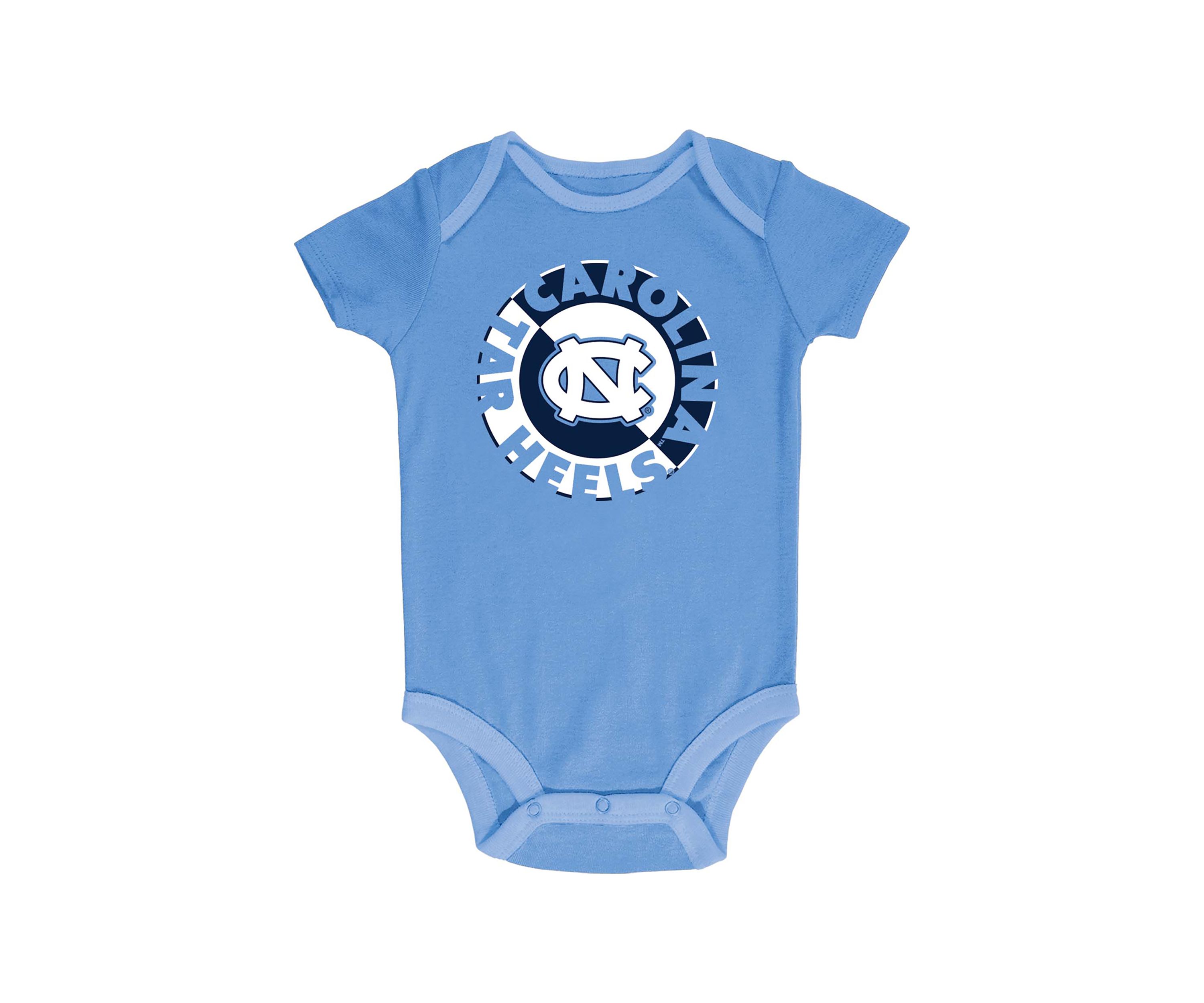NCAA North Carolina Tar Heels 3-Pack of Bodysuits