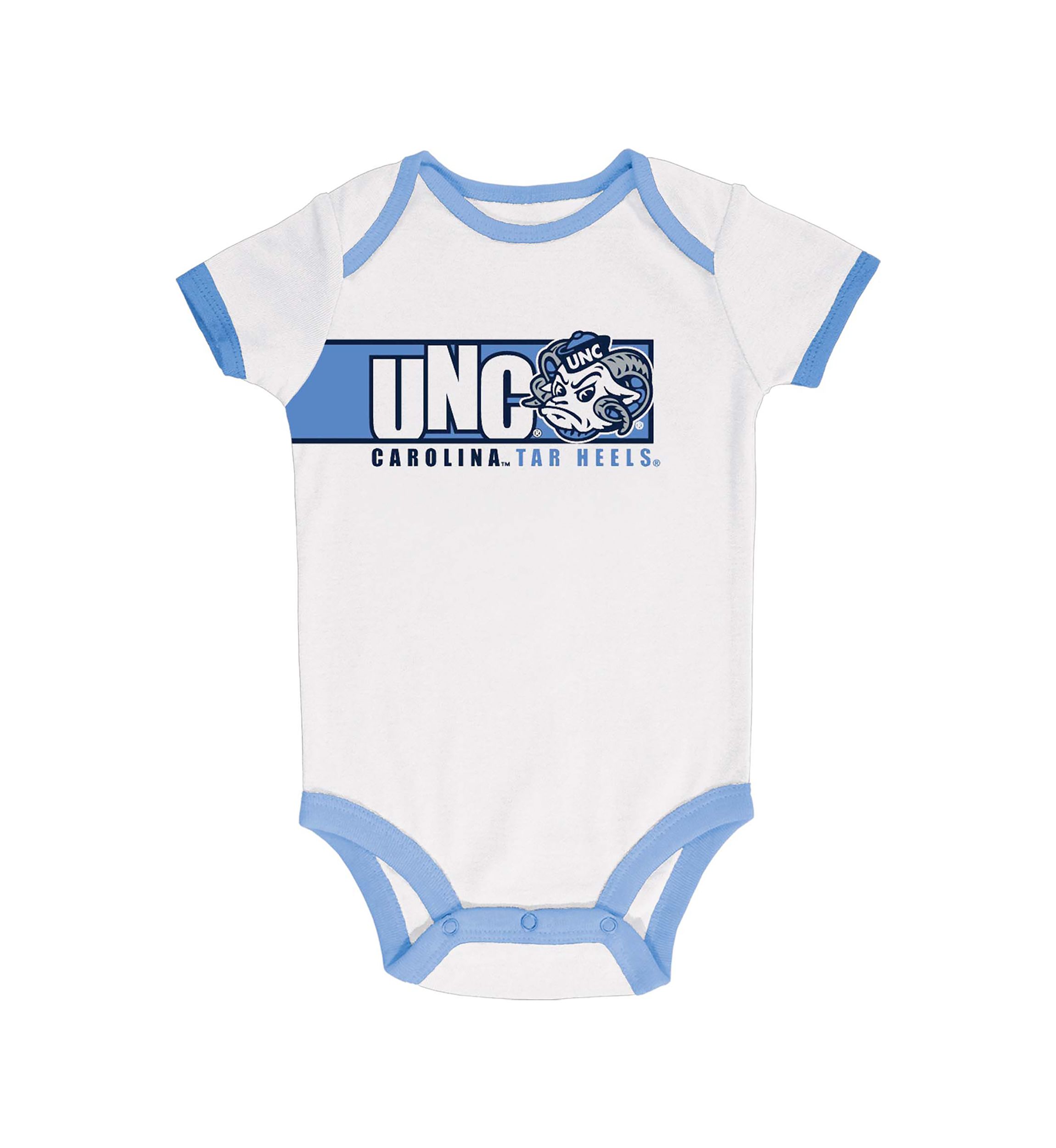 NCAA North Carolina Tar Heels 3-Pack of Bodysuits