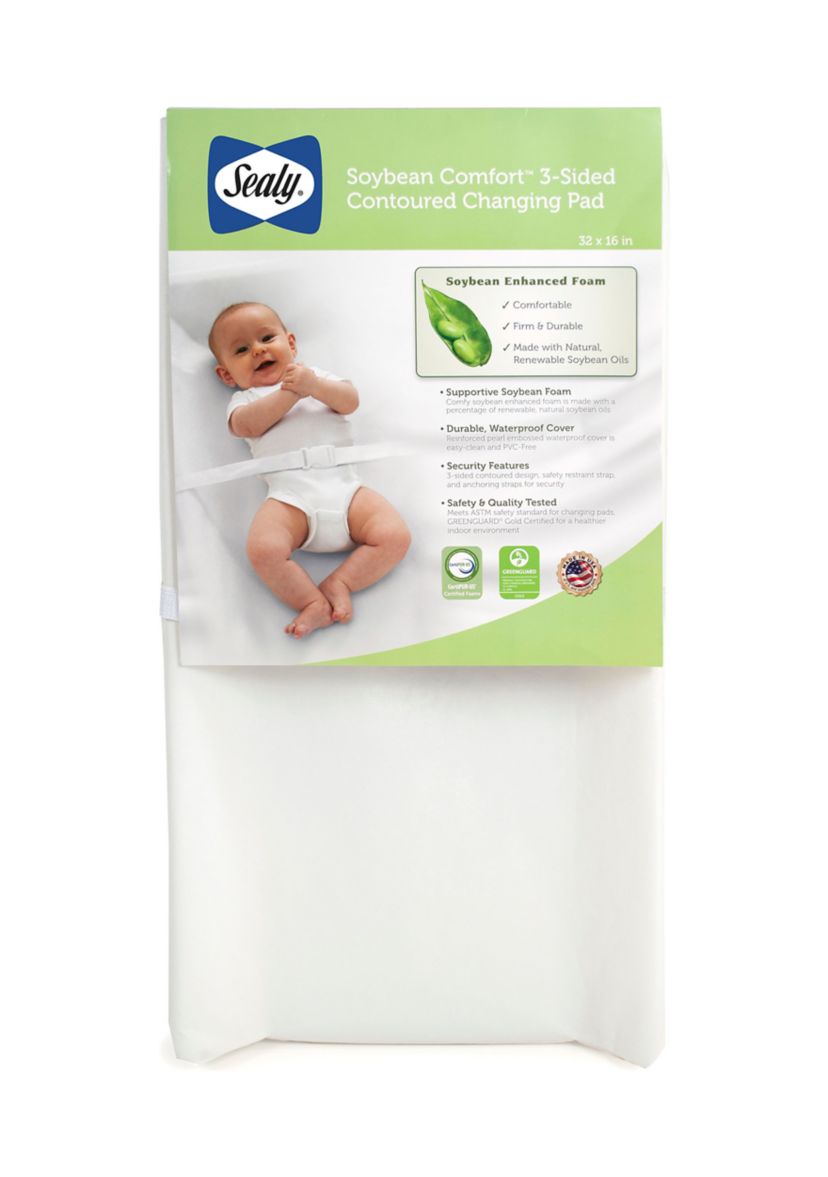Soybean Comfort 3-Sided Contoured Diaper Changing Pad