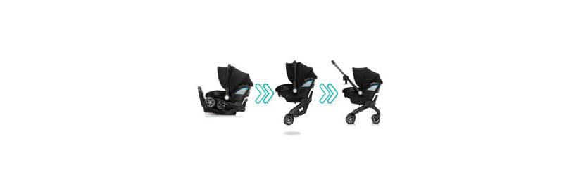Evenflo Shyft DualRide Infant Car Seat and Stroller Combo - Beaufort Black