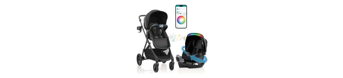 Shyft Intuiti Plus Travel System with Revolve Litemax NXT ICS and Sensory Soother