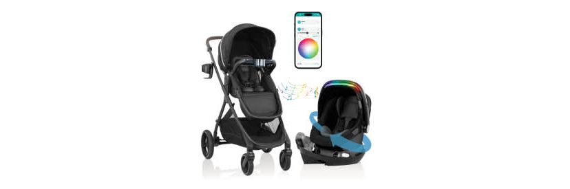 Shyft Intuiti Plus Travel System with Revolve Litemax NXT ICS and Sensory Soother