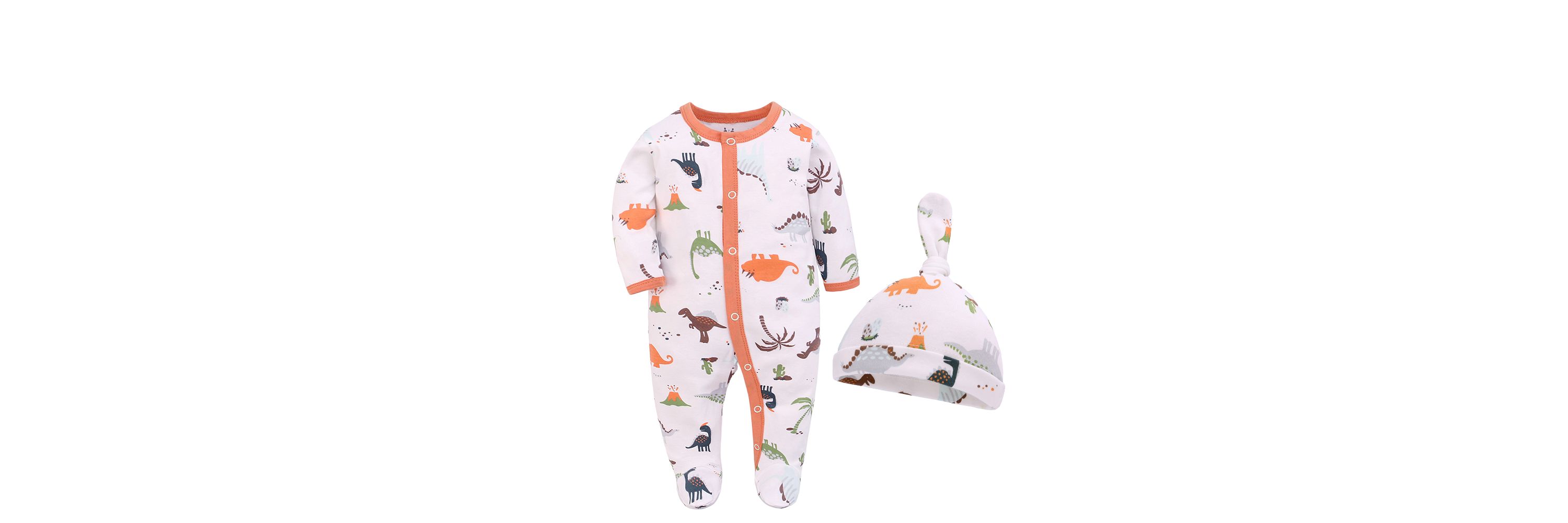 Flamingos Footie With Matching Hat