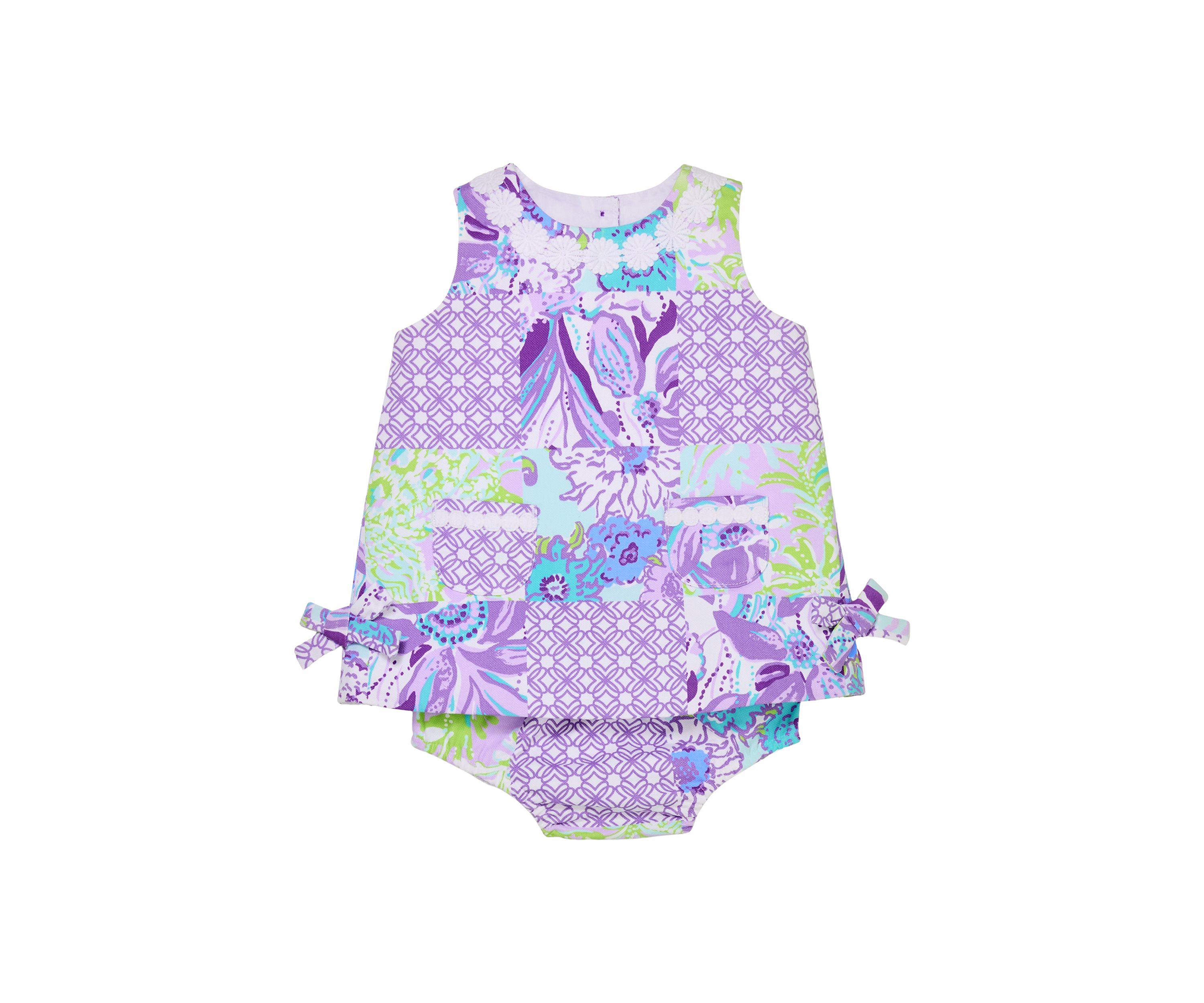 Baby Girls Shift Dress with Bloomer