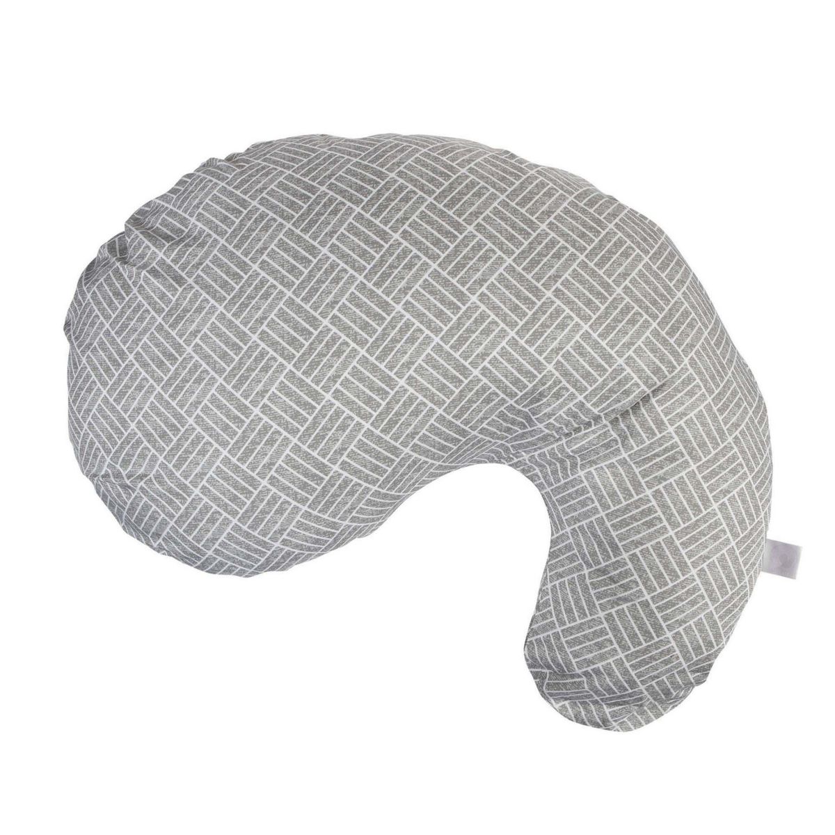Boppy Cuddle Pillow w/ Removable Pillow Cover Gray Basket Weave