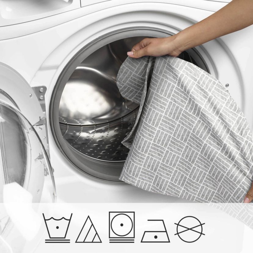 Boppy Cuddle Pillow w/ Removable Pillow Cover Gray Basket Weave