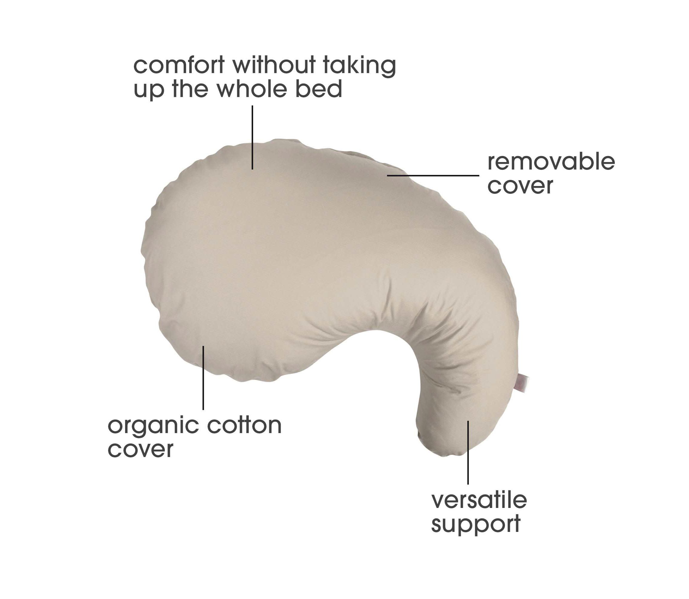 Boppy Cuddle Pillow w/ Organic Cotton Cover Biscuit