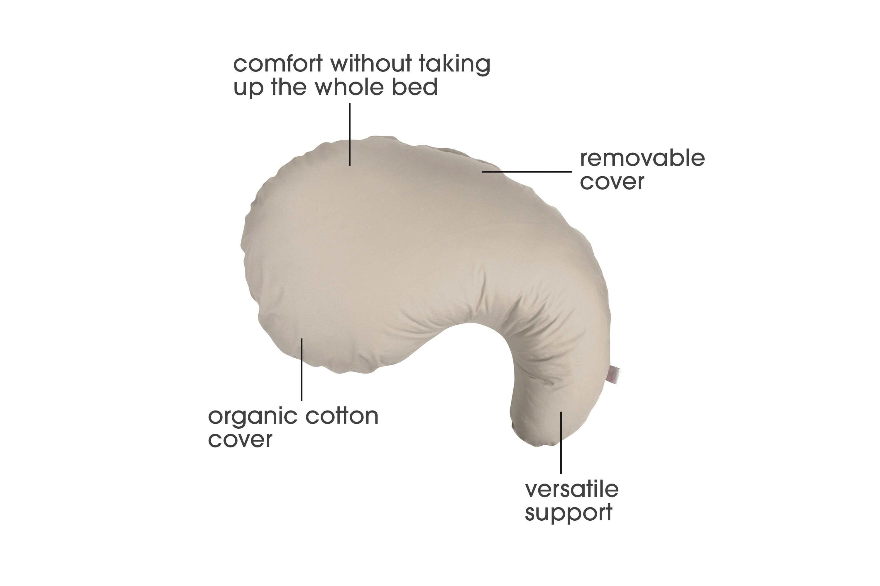 Boppy Cuddle Pillow w/ Organic Cotton Cover Biscuit