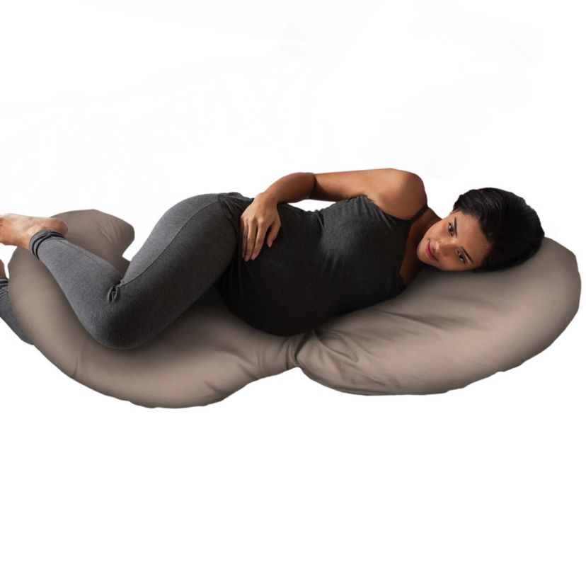 Boppy Total Body Pillow w/ Organic Cotton Cover Biscuit