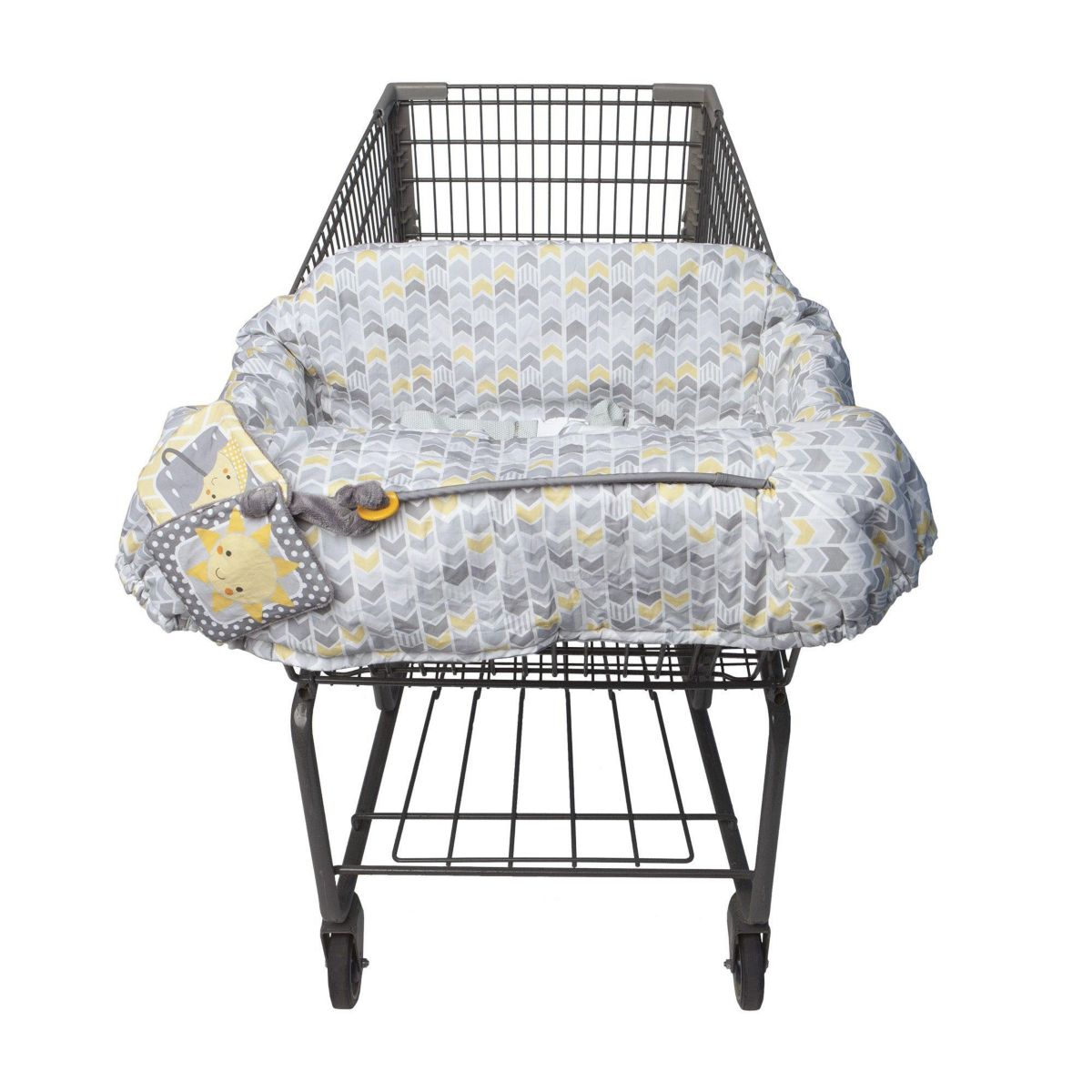Boppy Shopping Cart Cover Sunshine Gray