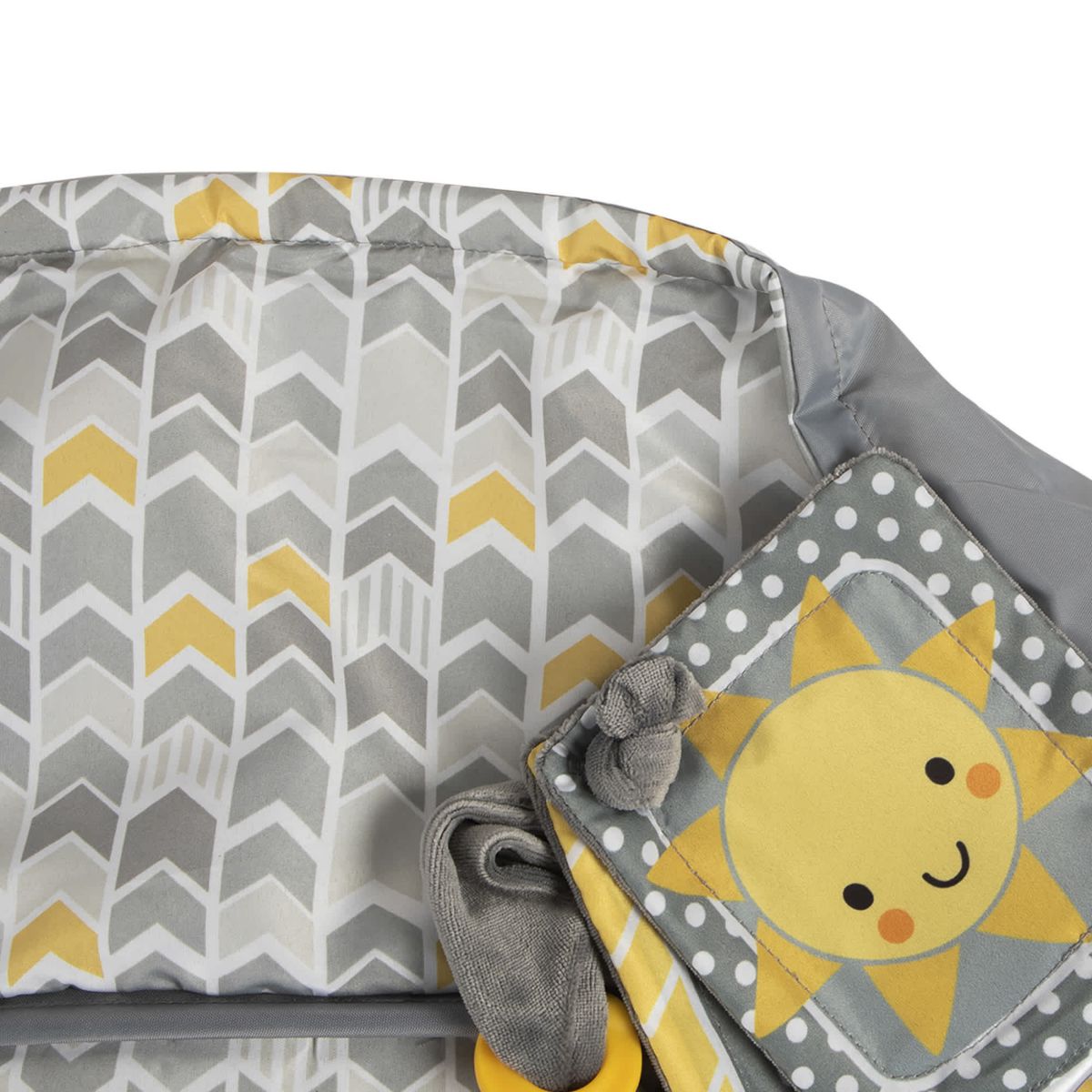 Boppy Shopping Cart Cover Sunshine Gray