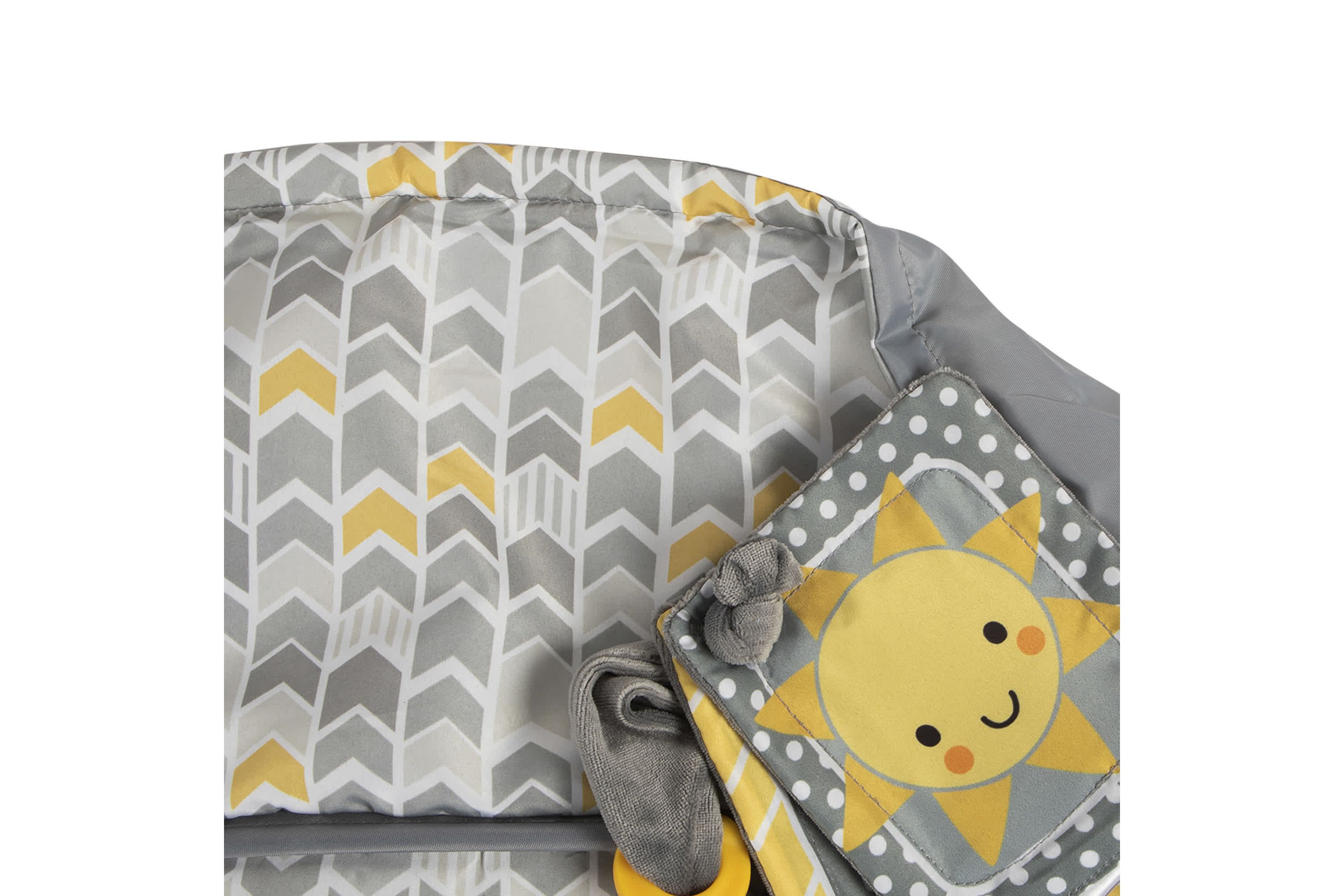 Boppy Shopping Cart Cover Sunshine Gray