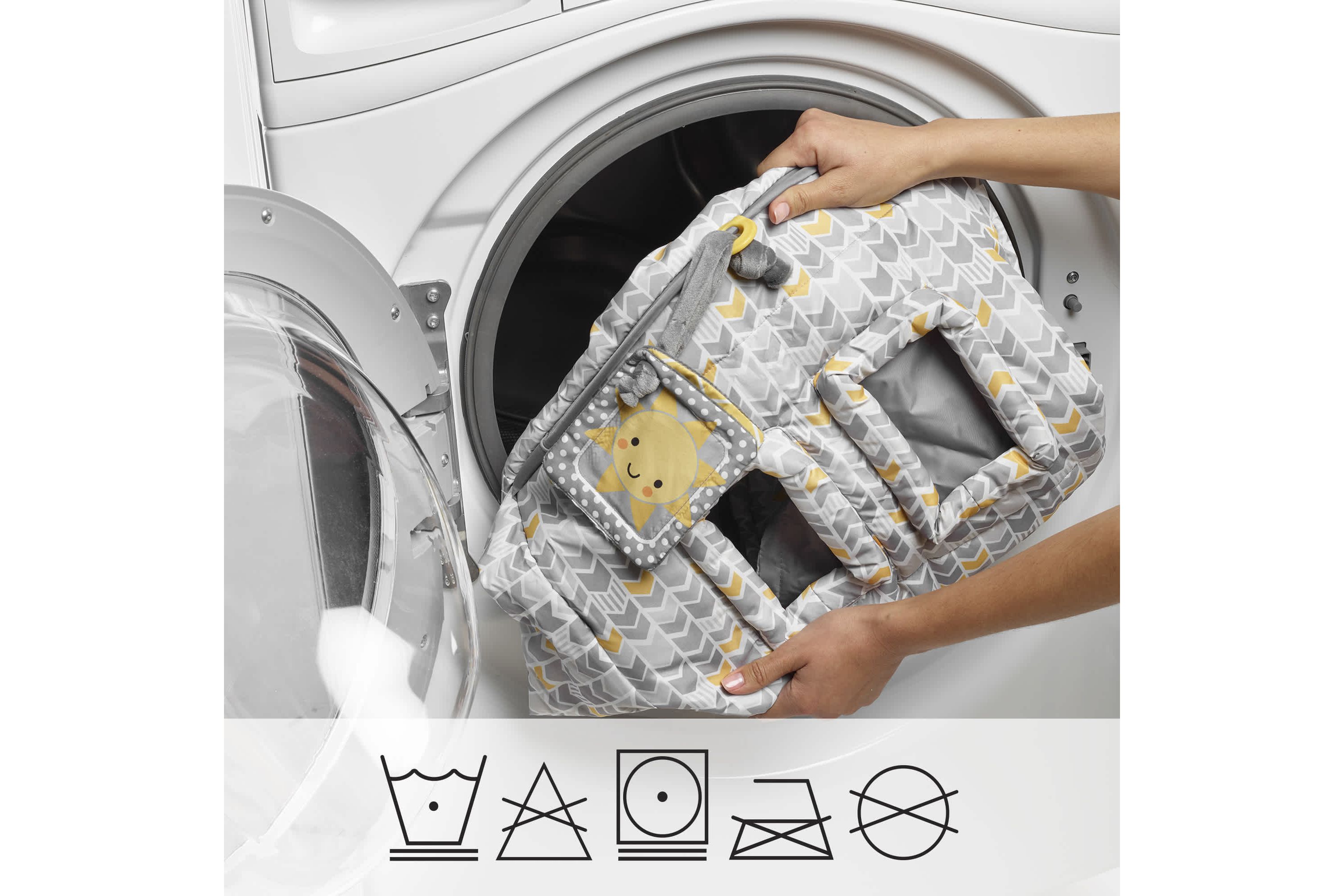 Boppy Shopping Cart Cover Sunshine Gray