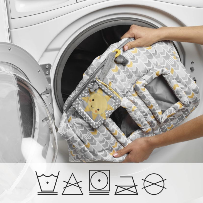 Boppy Shopping Cart Cover Sunshine Gray