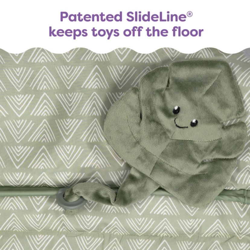 Boppy Shopping Cart Cover Happy Green Leaf
