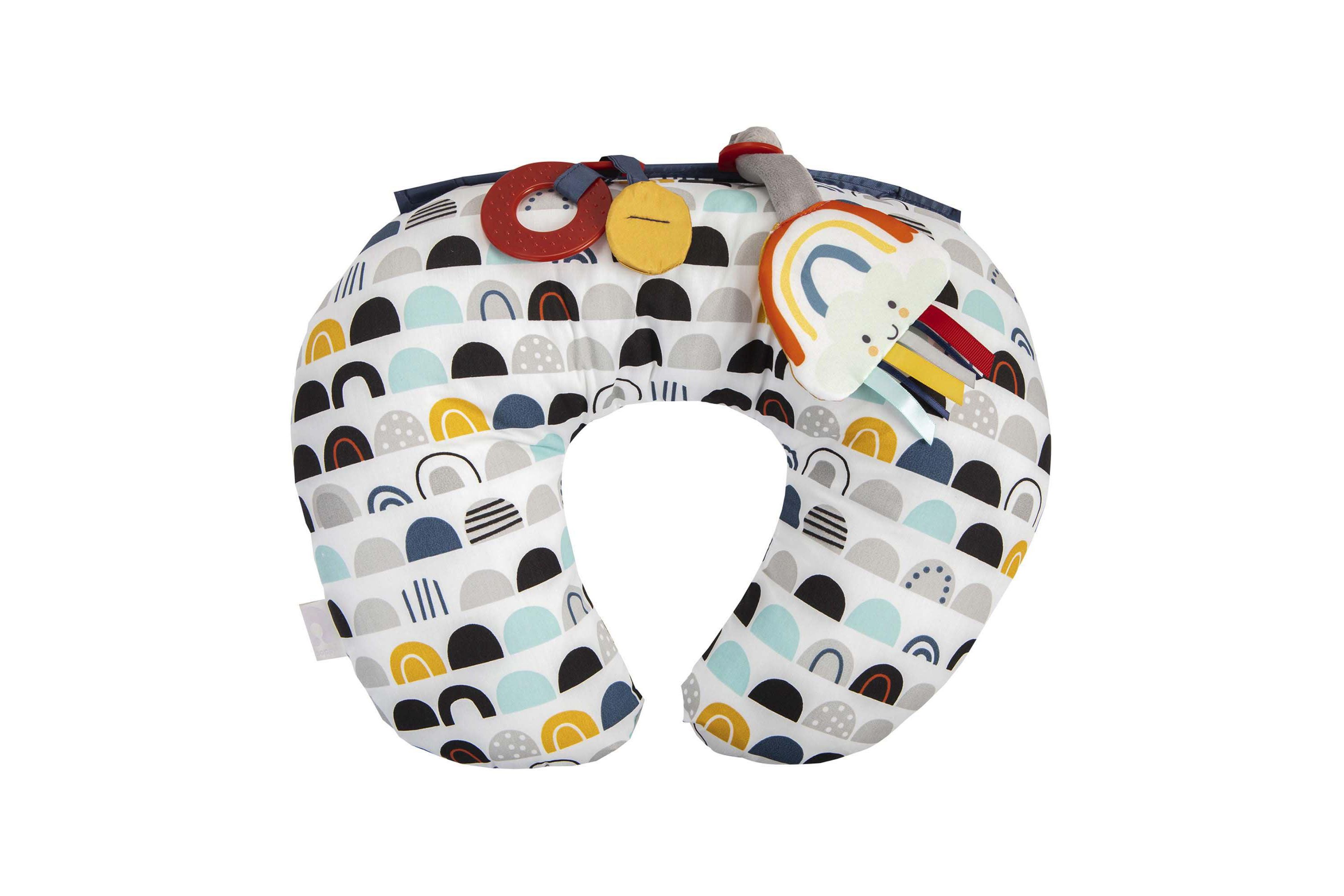 Boppy Tummy Time Prop Pillow Black & White Rainbows