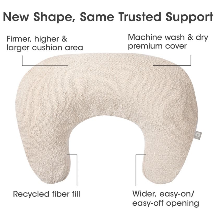 Boppy New Luxe Nursing Pillow Oatmeal Boucle