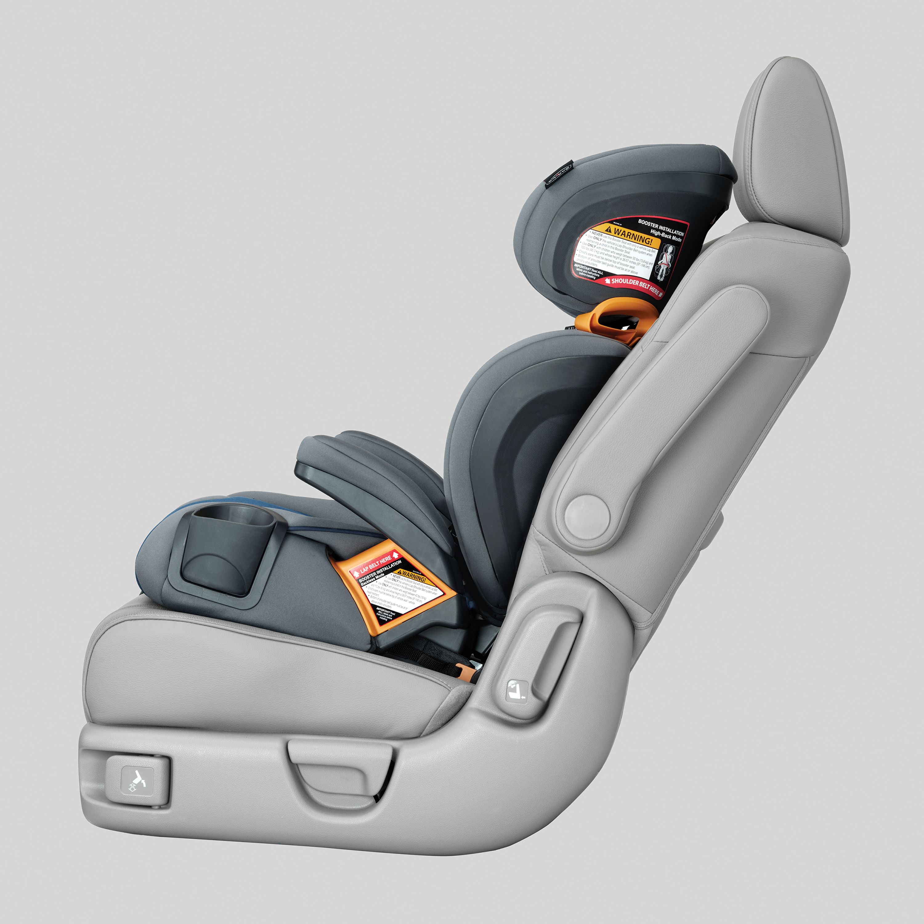 KidFit ClearTex Plus 2in1 Belt Positioning Booster Car Seat Lilac