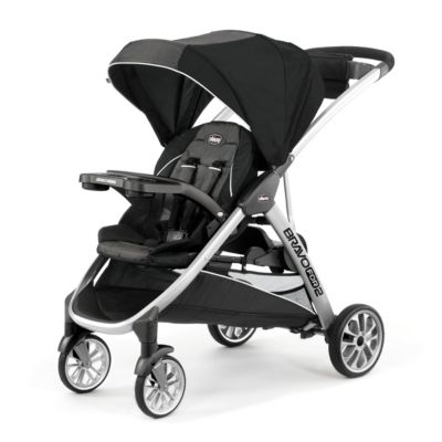 Chicco Kids BravoFor2 Standing/Sitting Double Stroller Iron -  0049796610529