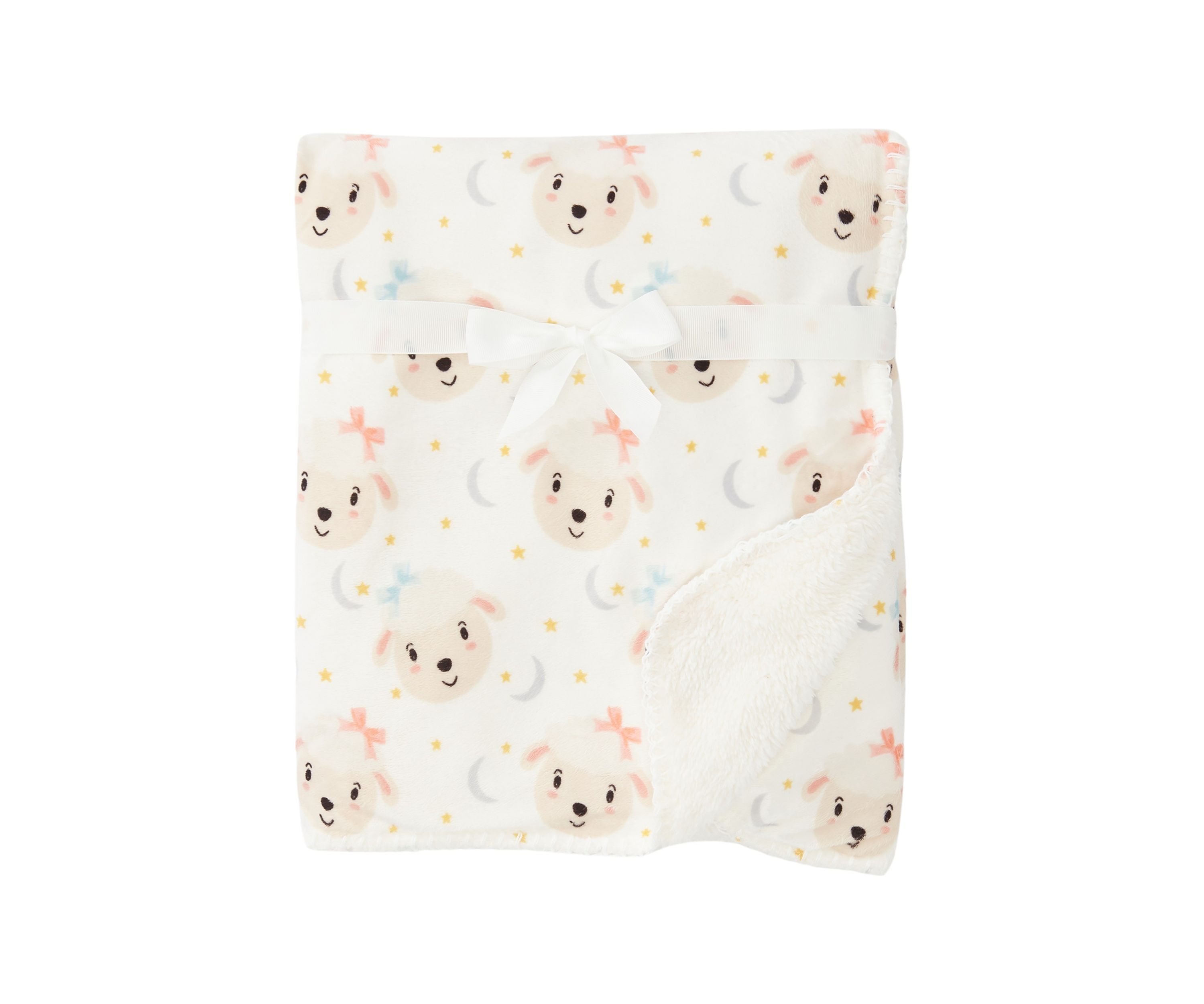 Lamb Printed Receiving Blanket