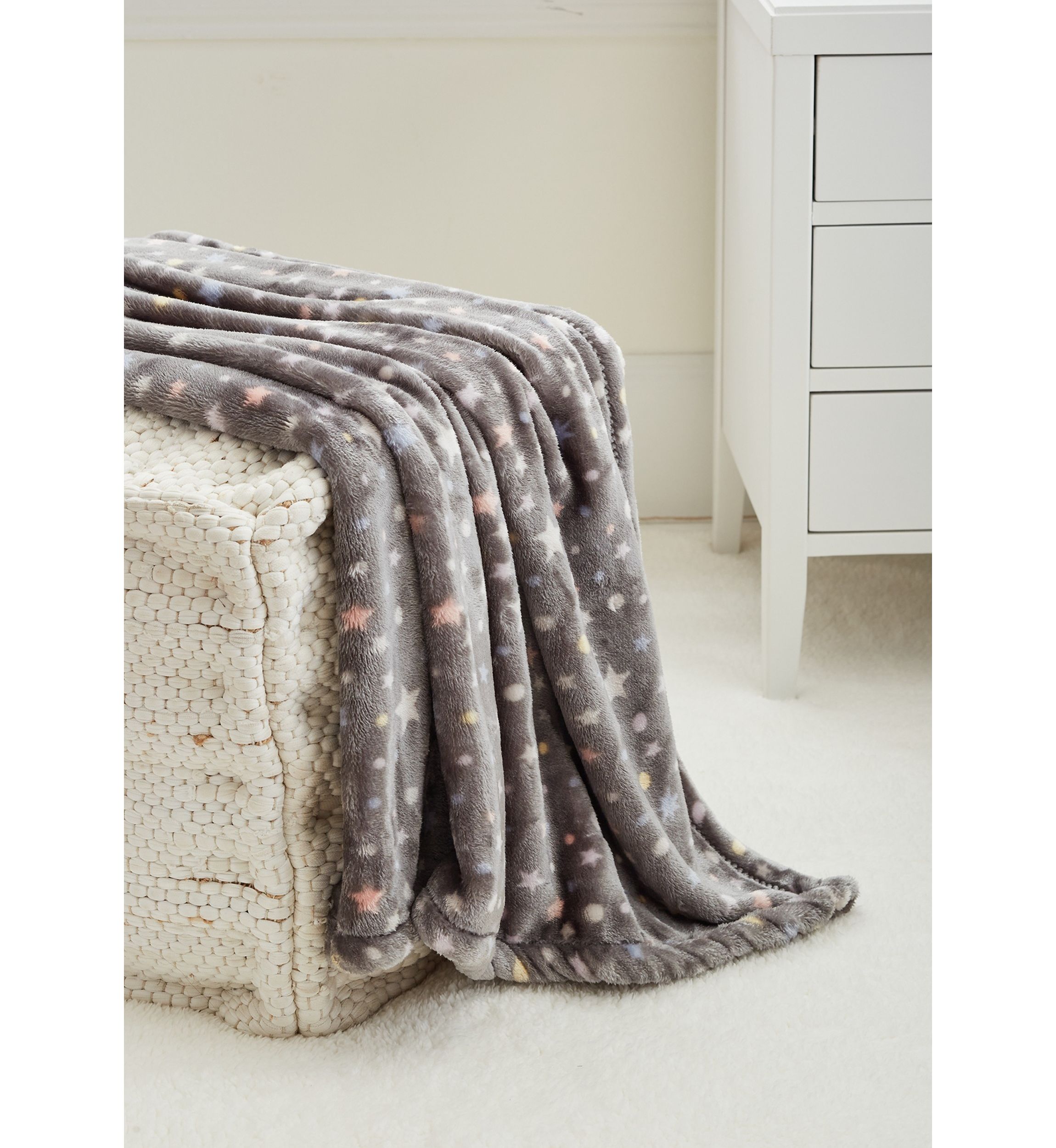 Gray Stars Blanket
