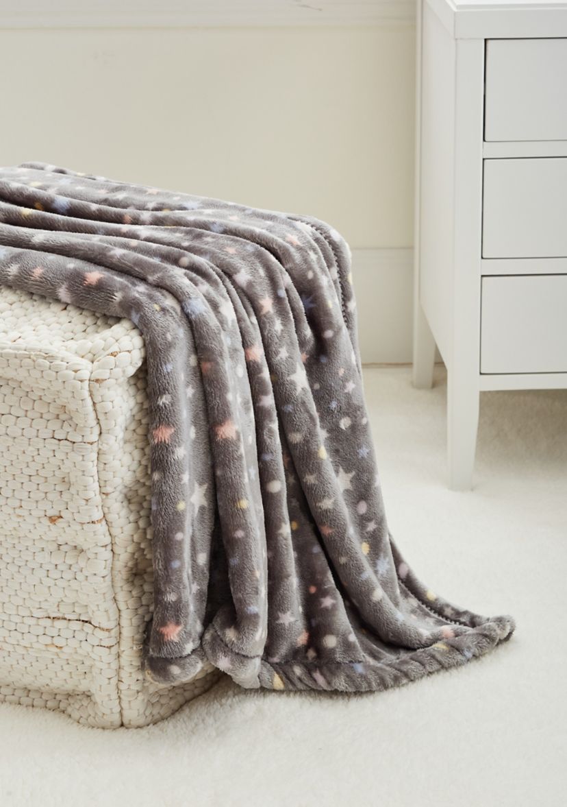 Gray Stars Blanket
