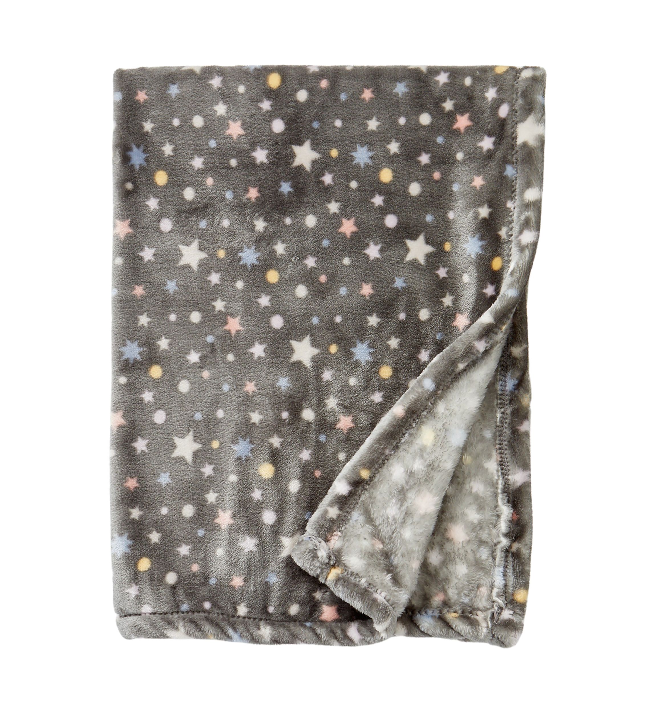 Gray Stars Blanket