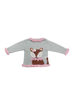 Toddler Girls Fox Sweater