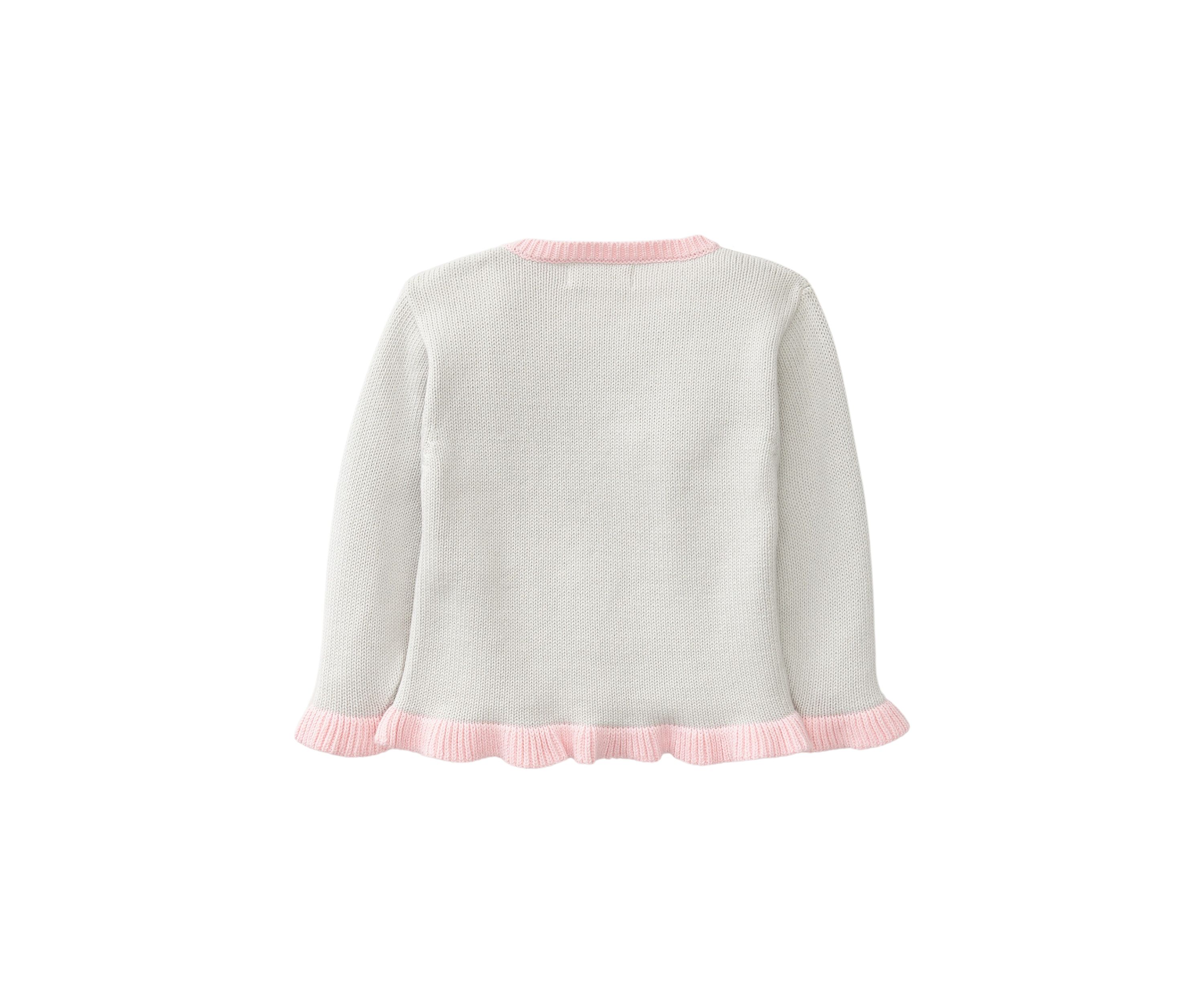 Baby Girls Fox Appliqué Sweater
