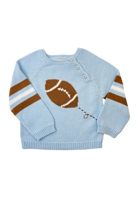 Toddler Intarsia Football Embroidered Sweater