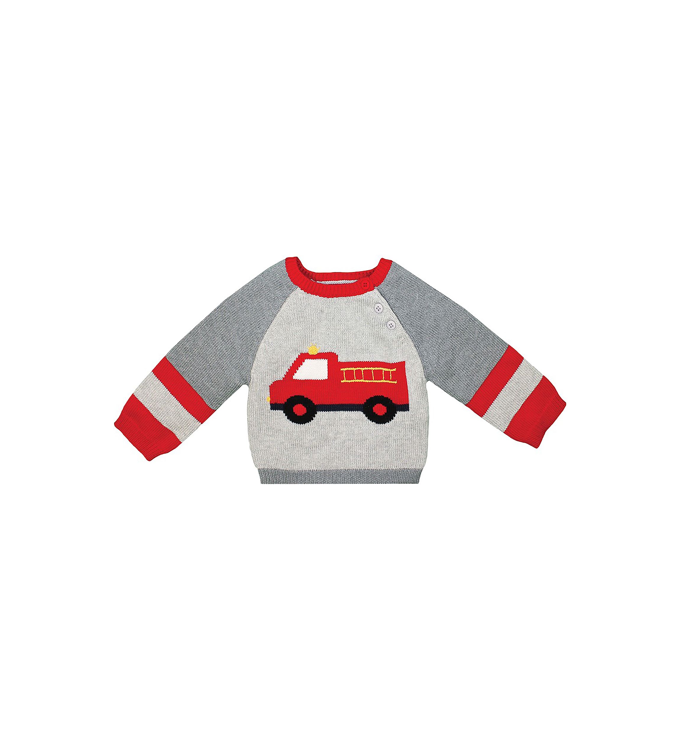 Baby Boys Firetruck Sweater