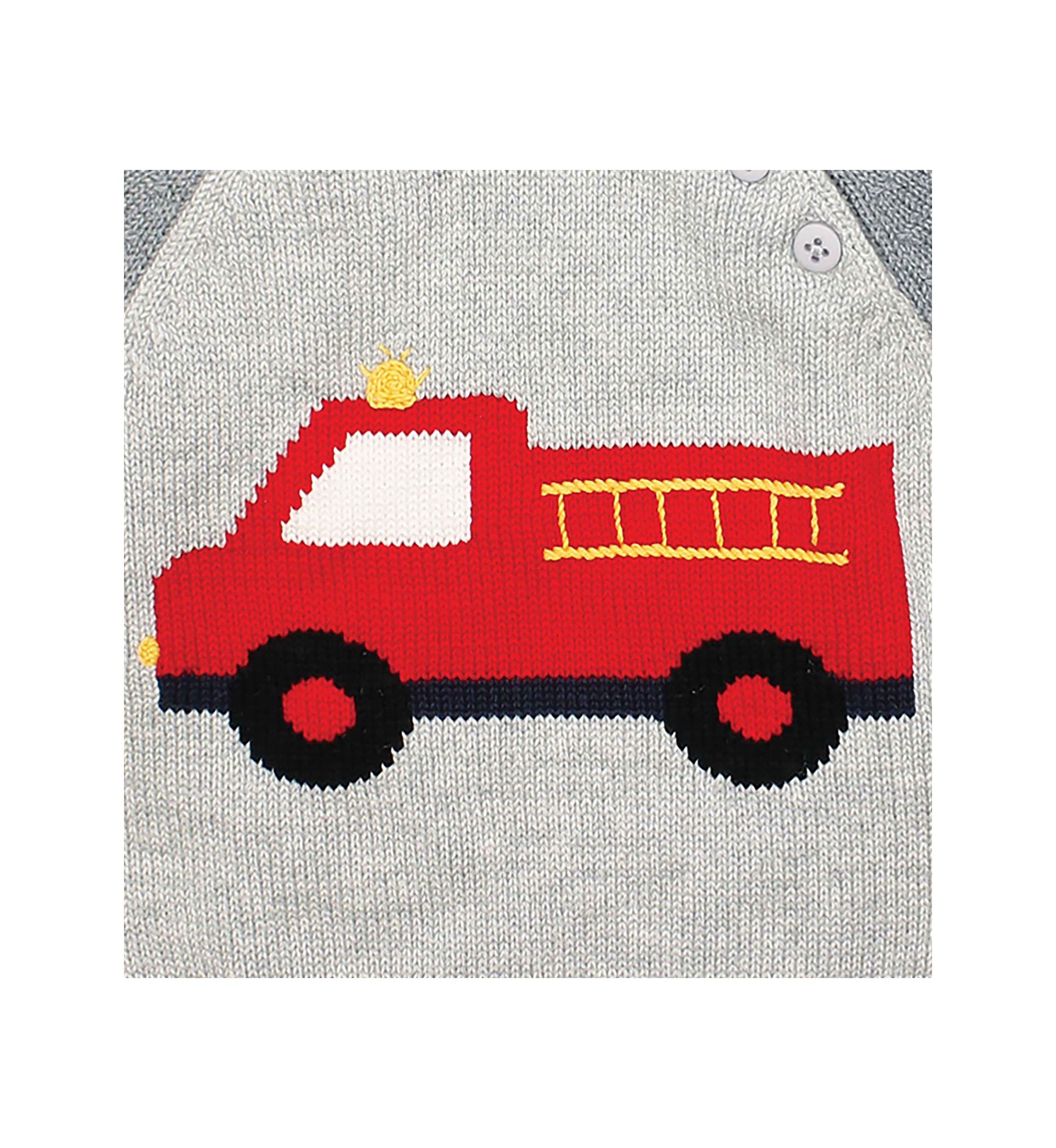 Baby Boys Firetruck Sweater