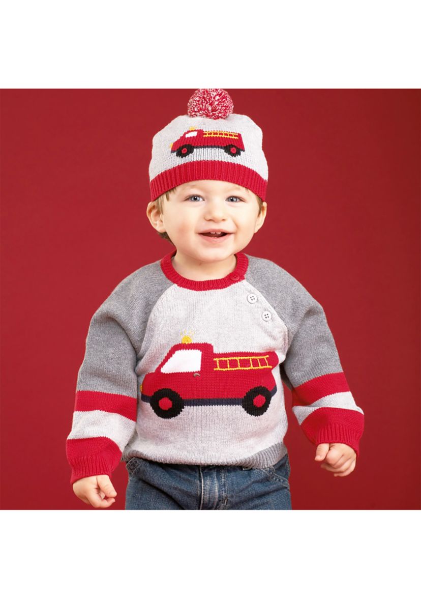 Baby Boys Firetruck Sweater