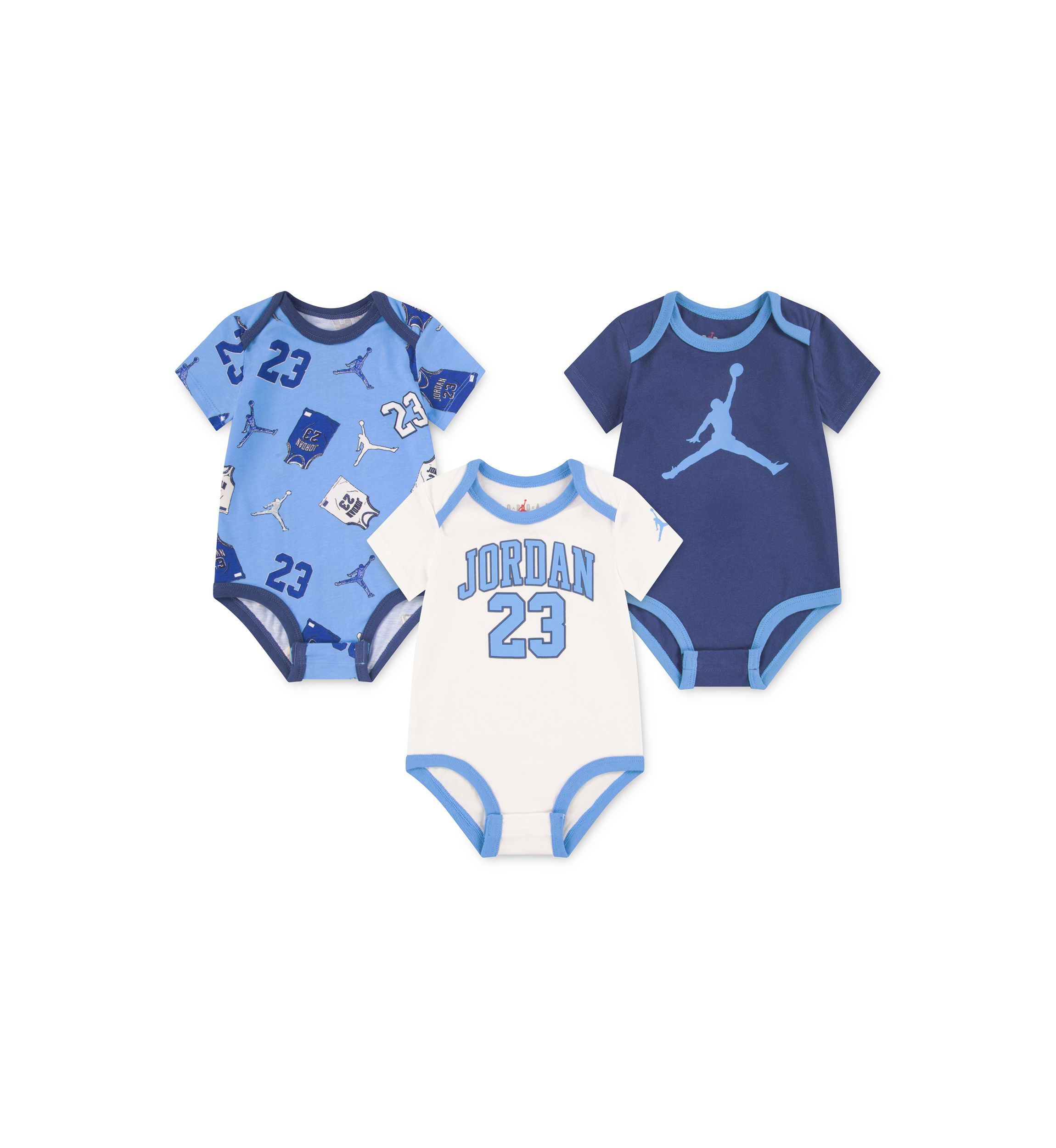 Baby Boys Jersey Bodysuits - 3-Pack 