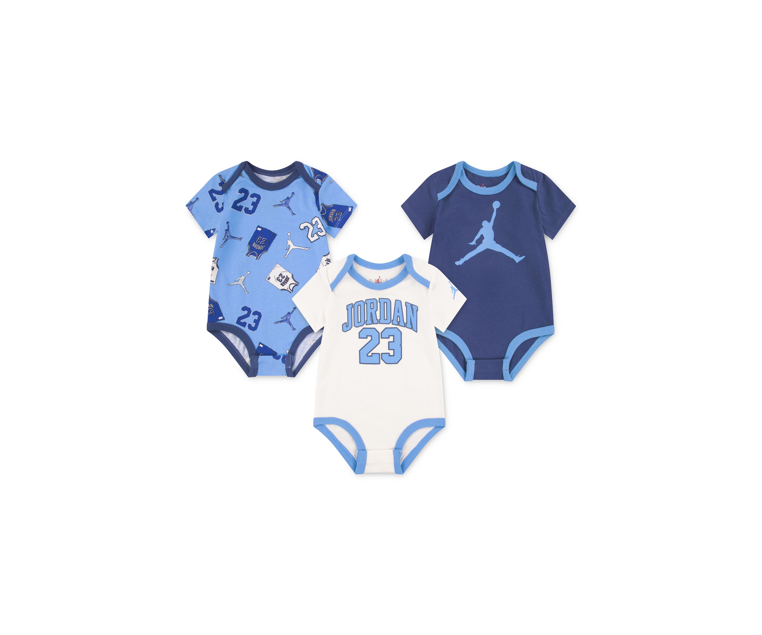 Baby Boys Jersey Bodysuits - 3-Pack 