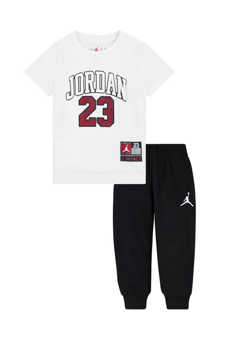 Baby Boys Jersey Graphic T-Shirt and Joggers Set