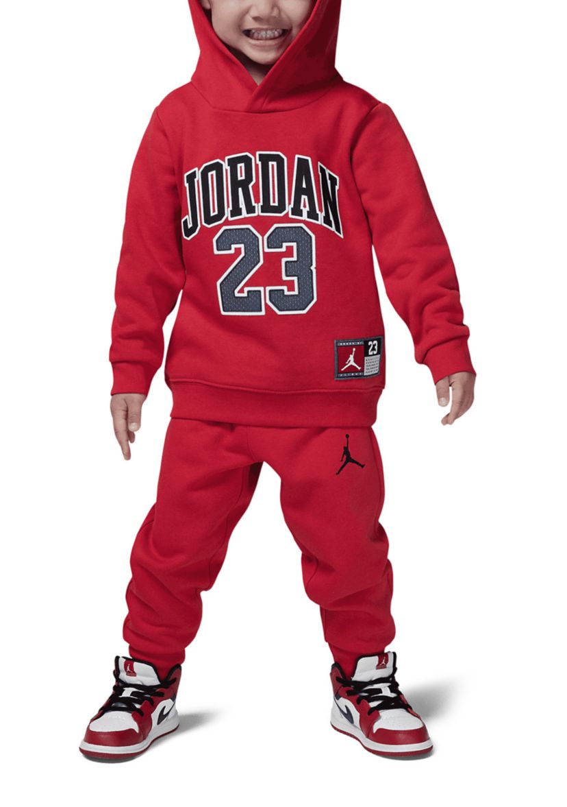 Toddler Boys Jersey Hoodie Set 