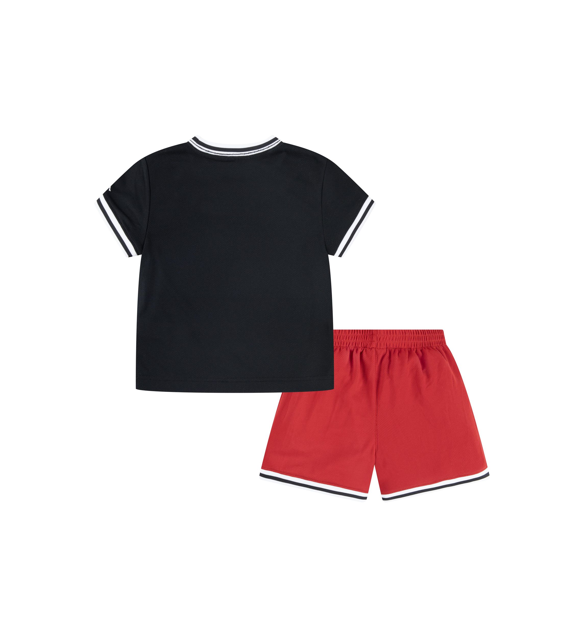 Toddler Boys Matching Taping Graphic T-Shirt and Shorts Set